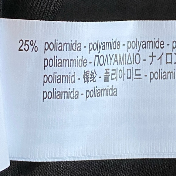 NWT. Zara Black Chiffon Raised Floral Top. Size L. - Picture 8 of 10